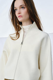 Veste en maille à fermeture zippée