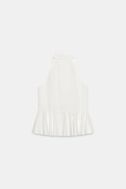 Chemise dos-nu peplum