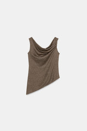 Top texturé asymétrique