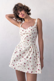 Robe volumineuse à imprimé floral