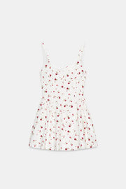 Robe volumineuse à imprimé floral