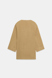 Veste d’ensemble croisée à fentes latérales