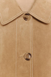 Veste 100 % cuir suédé ZW Collection Édition limitée