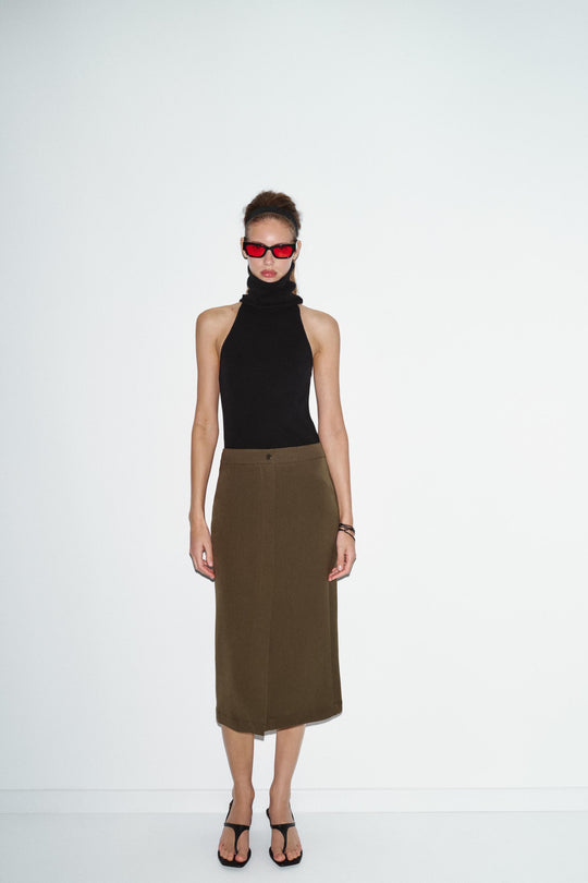 Jupe midi crayon