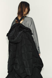 Anorak 60 % duvet, 40 % plumes, à capuche, déperlant et coupe-vent