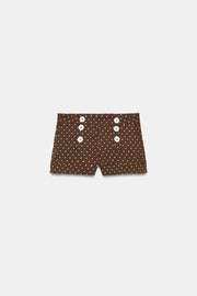 Short mini à pois