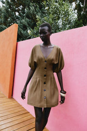 Robe mini en lin