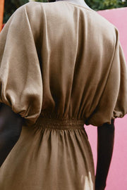 Robe mini en lin