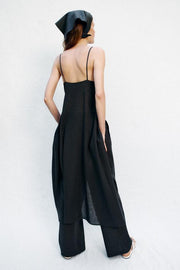 Top lingerie long en lin
