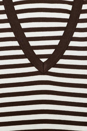 T-shirt en coton à décolleté en V