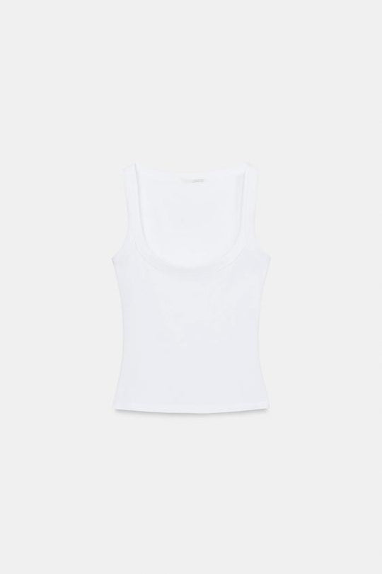 T-shirt en coton sans manches