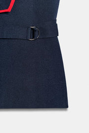 Gilet croisé à boucles