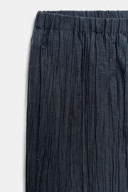 Pantalon semi-transparent effet froissé