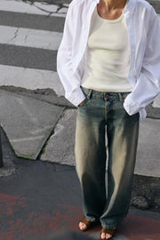 Jean Z1975 coupe droite ample, taille mi-haute