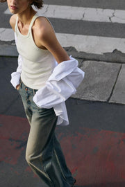 Jean Z1975 coupe droite ample, taille mi-haute
