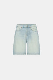 Bermuda baggy en denim TRF taille mi-haute