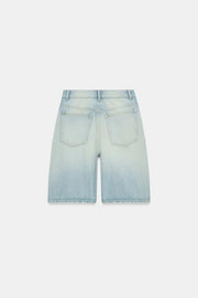 Bermuda baggy en denim TRF taille mi-haute