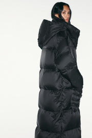 Anorak matelassé 70 % duvet, 30 % plumes, à capuche et gants, déperlant