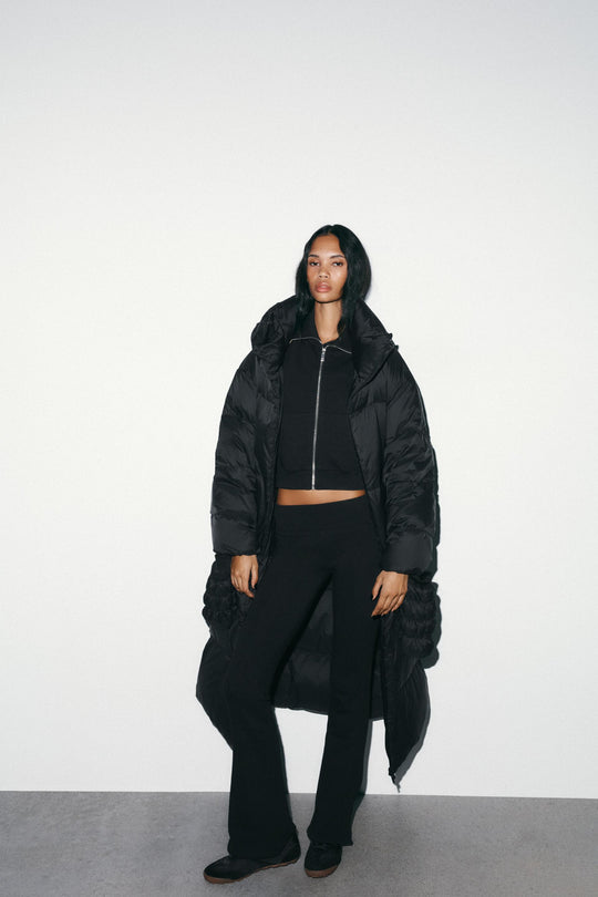 Anorak matelassé 70 % duvet, 30 % plumes, à capuche et gants, déperlant