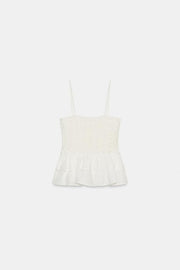Top smocké peplum