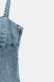 Robe mini en denim TRF