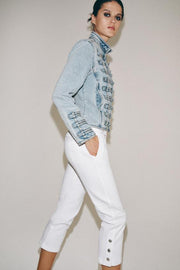 Jean ZW Collection capri taille mi-haute