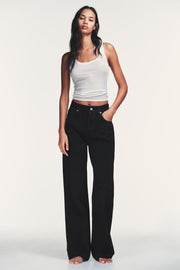 Jean TRF à jambe large taille haute