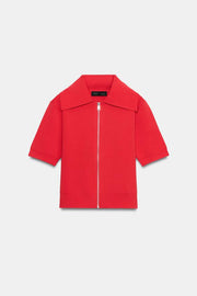 Veste en maille à fermeture zippée