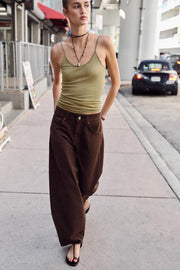 Jean Z1975 coupe barrel, taille mi-haute et longueur cheville