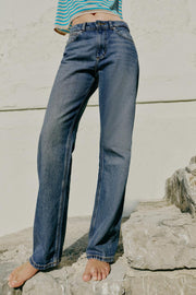 Jean Z1975 coupe droite taille haute, longueur longue