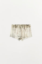 Short imprimé à volants