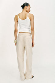 Pantalon droit en lin