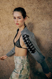 Veste Z1975 peplum à brandebourgs